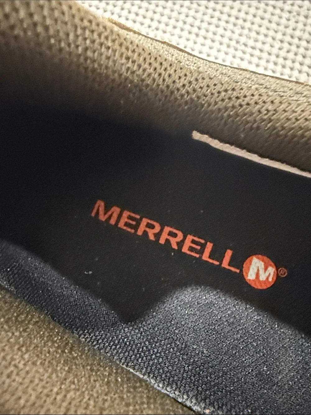 Merrell Men's Olive Brown Slip-On Leather Trail Shoes